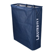 Cestone tessuto sacco blu rettangolare pieghevole cm55x19h66