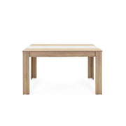 Tavolo da pranzo colore rovere inserto nero o bianco reversibile 138x80xh.74 cm