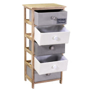 Cassettiera Brenda bottone 5 cassetti cm40x29xh90