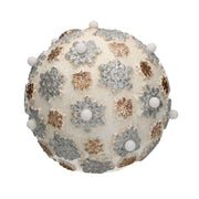 Decorazione natale resina con led sferacmø25h28