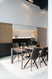 Tappeto moderno Panama grigio scuro 160x230 cm