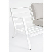 Set da esterno 4 pz Salotto con cuscini Harley bianco iperbriko