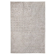 Tappeto grigio in fibre naturali stile fusion 200x300