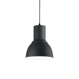 Lampadario sala cucina industrial nero cm 23.5