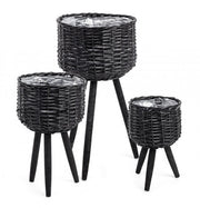 4x Set3 C.Vaso Tripod Nero