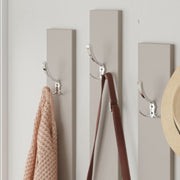 Mobile da ingresso tortora e noce con specchio Ramda 137x35xh.154 cm