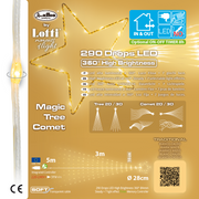 Magic Albero Stella Cometa ø28cm h3m 290 LED
 Luci di Natale
