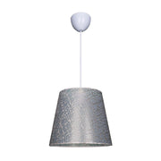 Lampada a sospensione Conic ASZ0777 in tessuto grigio EFFEZ