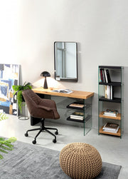 Pouf intrecciato tortora arredare design cm 50