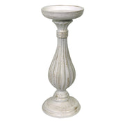 White wooden candelabra candle holder cmø11h28