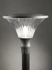 Lampada da esterno in alluminio pressofuso, diffusore trasparente, dimensioni: 60mm x 160mm, IP65 muschio