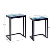 Set due tavolini arredo bizzotto