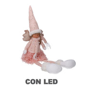 Angelo led tessuto rosa cm13x10h52