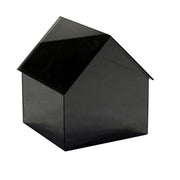 Lanterna led vetro casetta cm30x29,5h31,5