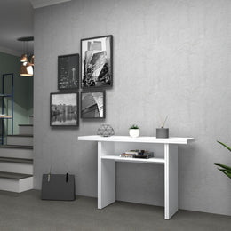 Tavolo consolle ripiegabile Bianco Larice IKEBANA 120x40x h76 cm EFFEZ