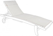 Cuscino poly naturale dettaglio bottone lettino 63x190 cm