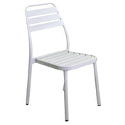 Sedia esterno alluminio las vegas bianca cm 49x 58 x h45/88