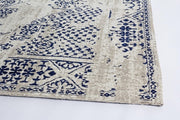 Tappeto moderno in cotone Bombay blu 140x200 cm