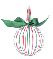 Sfera Vetro Stripe Trasp Colori D80mm Altezza 13cm