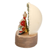 Gnomo resina con lanterna rosso cm38x20h40