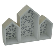 Mensola legno lucia casetta 3p cm33x7h24,5