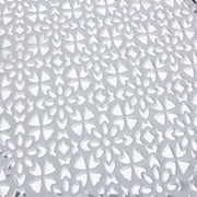 Tavolino tondo pieghevole da giardino in acciaio Grigio MARLENE diametro 60x h77 cm