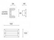 Incasso Chiuso 10W Led 4000K  linea escape  nero