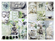 4x Stampa Su Tela Lucida Medita Ass2 60X90