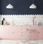 Sgabello bar bianco  in legno stile naturale
