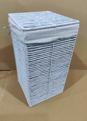 Cestone paper hilary bianco quadro pieghevole cm 31x31h60