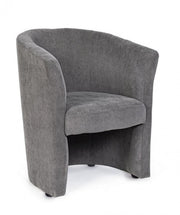 Poltrona in legno e tessuto Antracite BELIZE 64,5x63x h76 cm