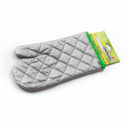 Guanto per barbecure colore argento