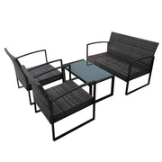 Salotto oregon in polyrattan da pezzi