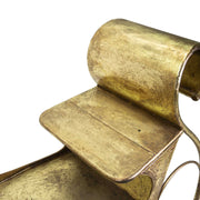 Pappagallo resina oro verde cm12x38x6