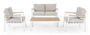 Set salotto giardino Belmar bianco