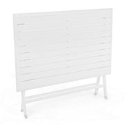 Tavolo per esterno in alluminio Bianco ELIN 110x70x h71 cm