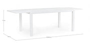 Tavolo All.Hilde 160-240X90 Bianco Ld30