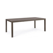 Tavolo arredo giardino allungabile alluminio marrone Hide cm 200-300 x 100