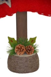 Albero panno rosso grande nbr-1250 cm. 37 x 13,5 h 74