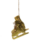 Pattini legno oro cm30x14x1