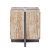 Sgabello legno metallo industriale Garrett 45h cm