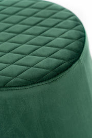 Pouf velluto metallo verde cm 46,5 x 46,5 x h 33