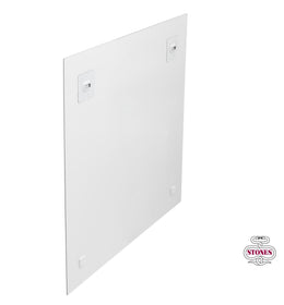 Stampa su vetro 60x60 cm con tela multicolor