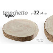 Tronco in legno per decorazione cm 32 x 4 h