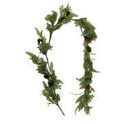 Green plastic garland cm150