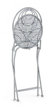 Sedia pieghevole MARLENE in acciaio verniciato  grigio