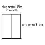 Zanzariera ECCO MAGNET 120X160 BIANCO X FINEST