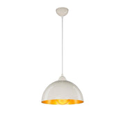 Lampada a sospensione Topak ASZ0948 in metallo bianco EFFEZ
