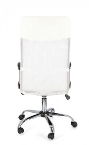 Poltrona ufficio ecopelle bianco Dakar