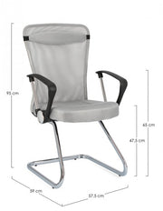 2x Poltrona Ufficio C-Br Kingston Grigio